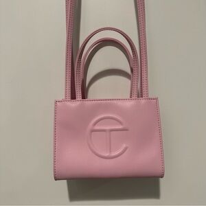 Telfar small pink bag